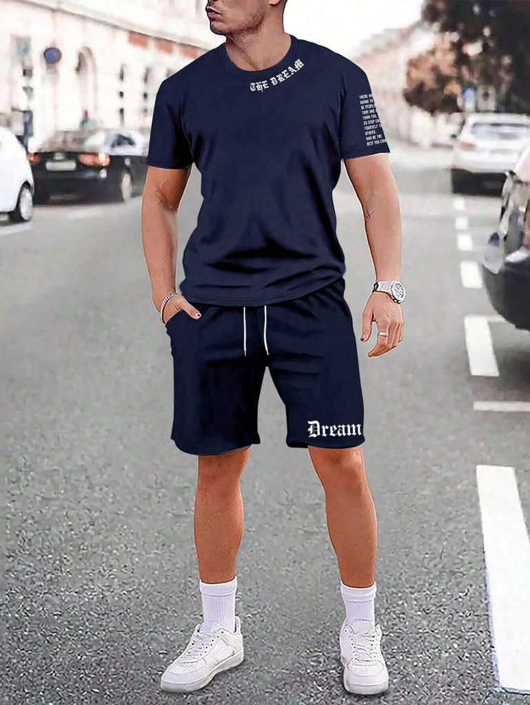 Sports Style Short-sleeved Shorts Thin Quick-drying Versatile Breathable Suit