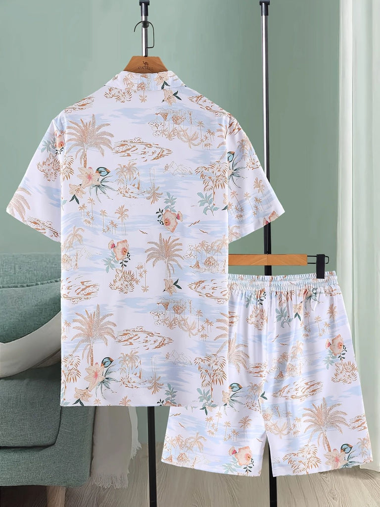 Amazon Men's Summer Suit Ice Breathable Casual Suit Shirt Men's Shirt