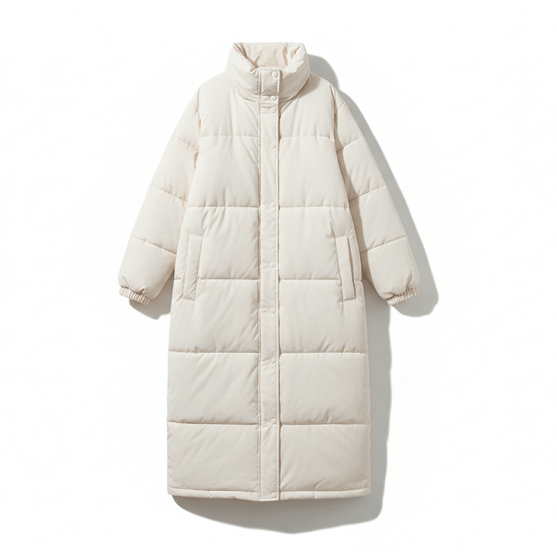 Women's Mid-length Over-the-knee Cotton Coat