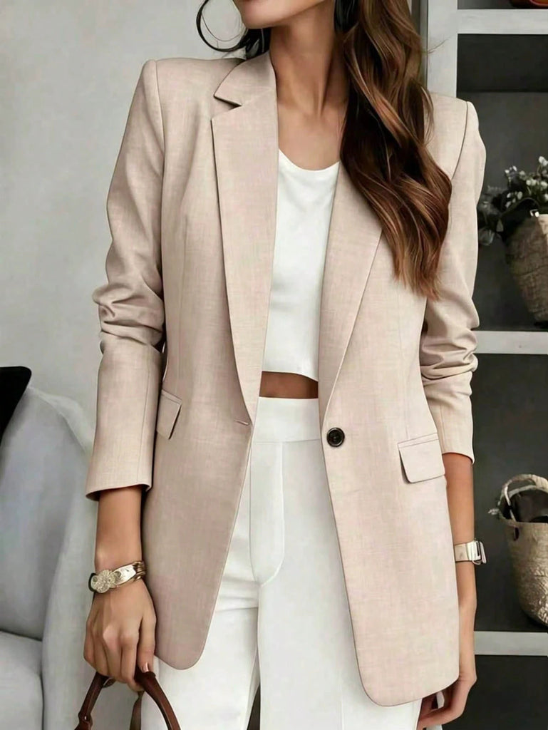 Women's Relaxed-Fit One-Button Blazer - product image 6