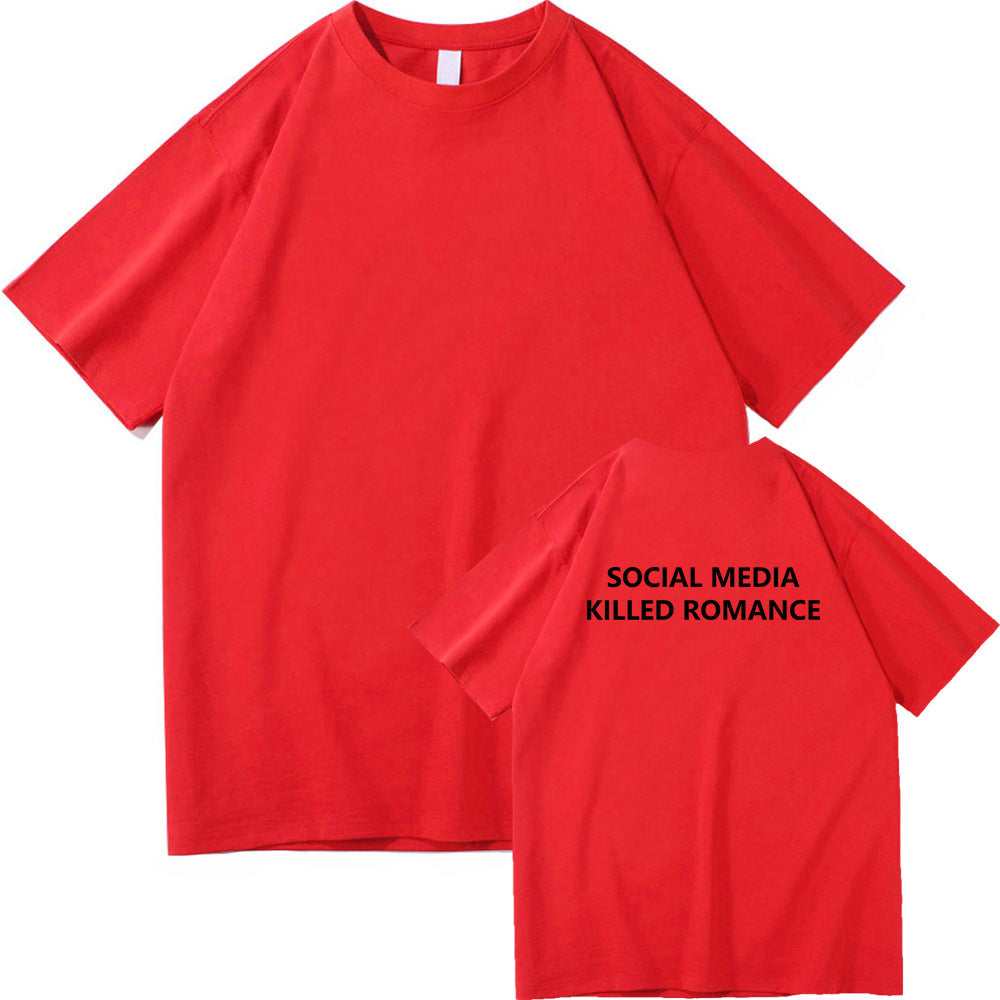 Fashionable Men's And Women's Short Sleeves