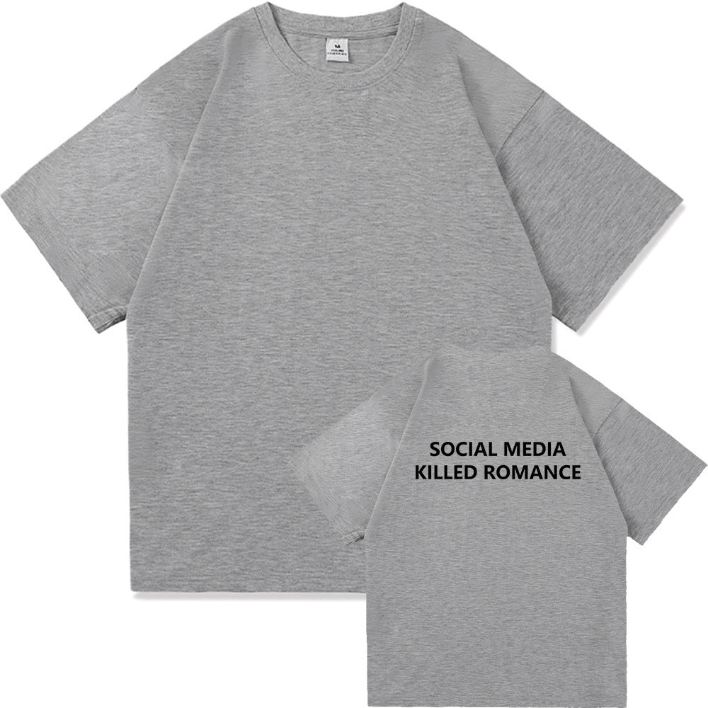 Fashionable Men's And Women's Short Sleeves