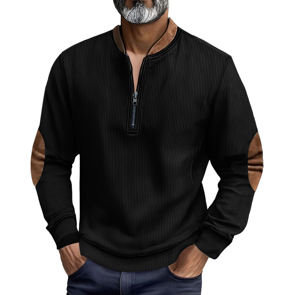 Men's Casual Jacket Pullover Zip-up Shirt