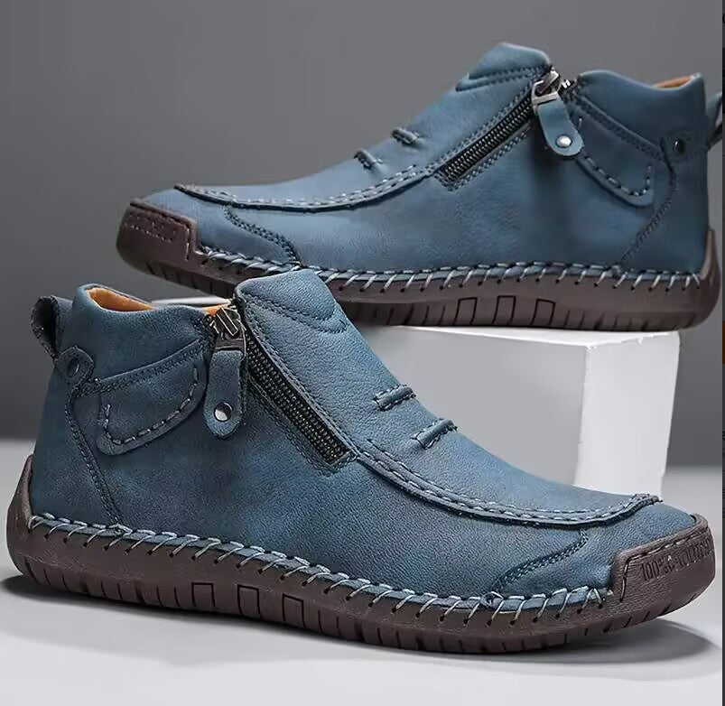 Chelsea Plus Size Men's Shoes Casual Slip-on Flat High Top