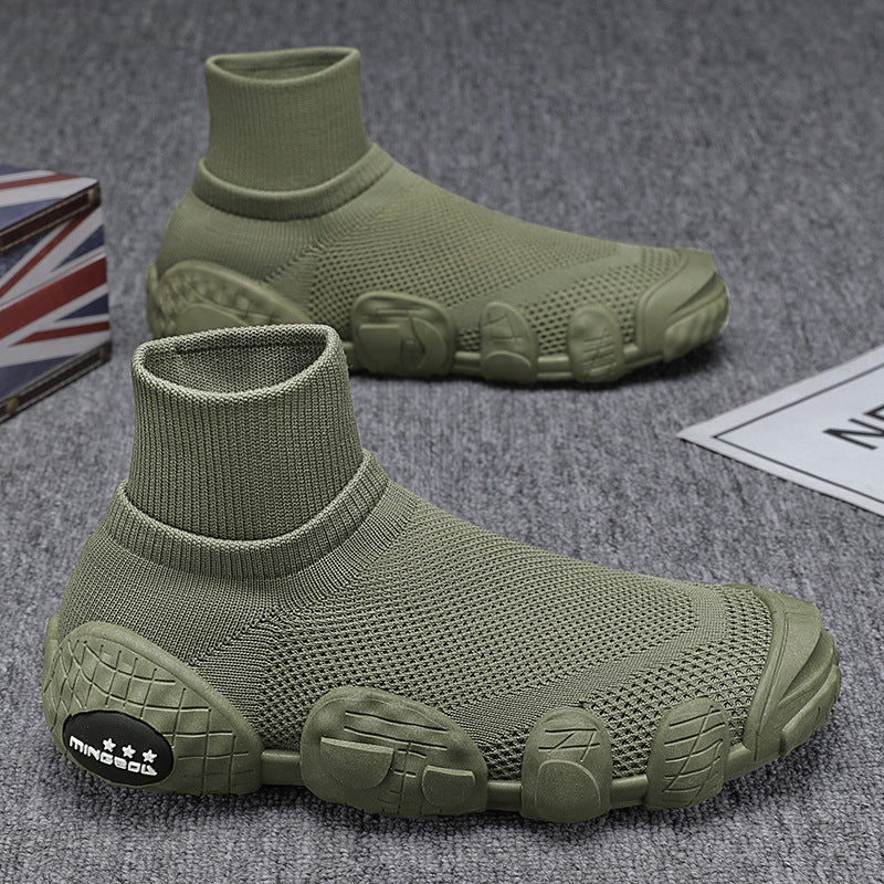 Breathable Knitted Mesh Sneakers Casual Sports Shoes