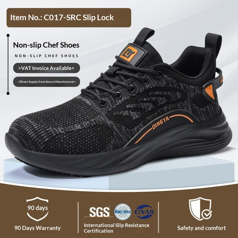 Spring Non-Slip, Oil-Resistant, Comfortable Chef Work Shoes