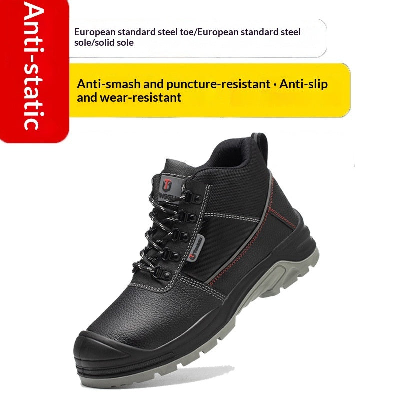 Men's High-Top Leather Work Boots - Coalboyz product image 6