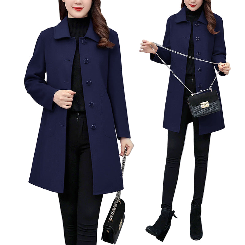 Autumn And Winter Woolen Coat Women