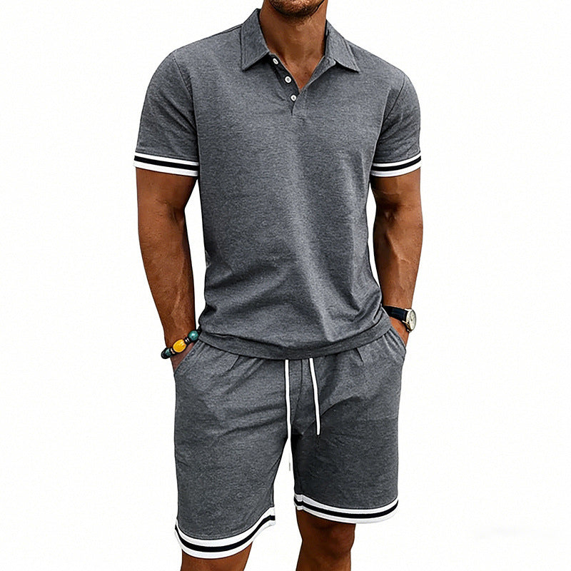 European American Sports And Leisure Lapel Short Sleeves