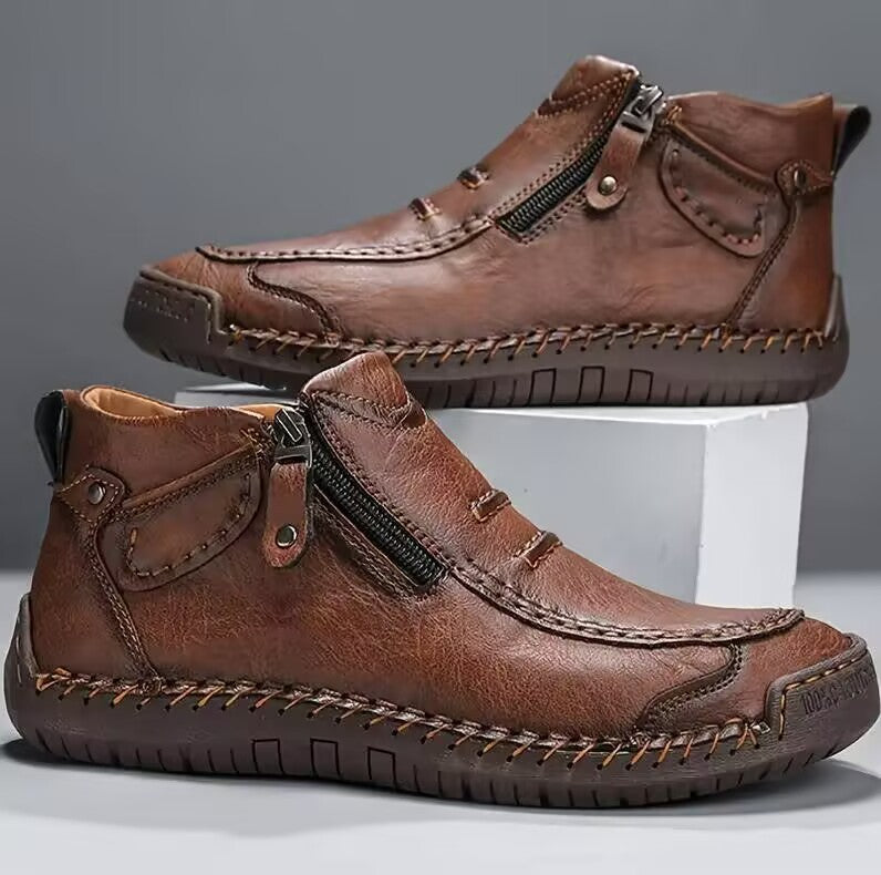 Chelsea Plus Size Men's Shoes Casual Slip-on Flat High Top