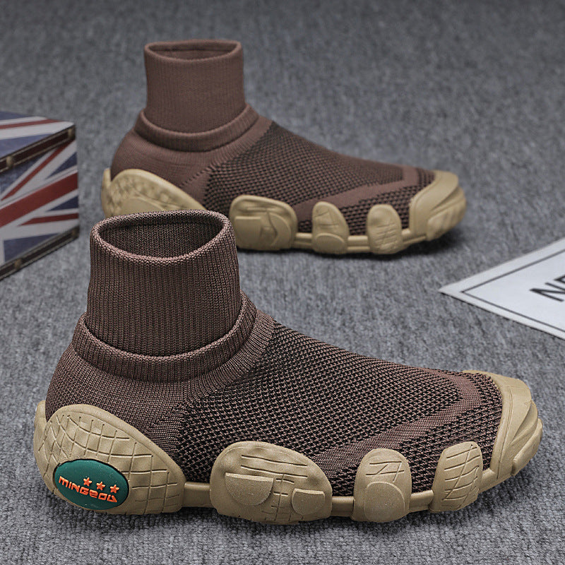 Breathable Knitted Mesh Sneakers Casual Sports Shoes
