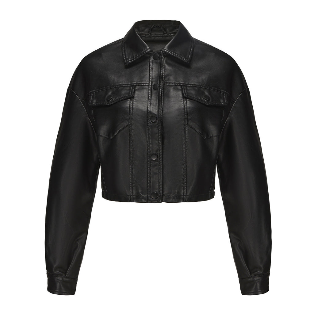 Women's Long-sleeved Single-breasted Short Jacket European And American