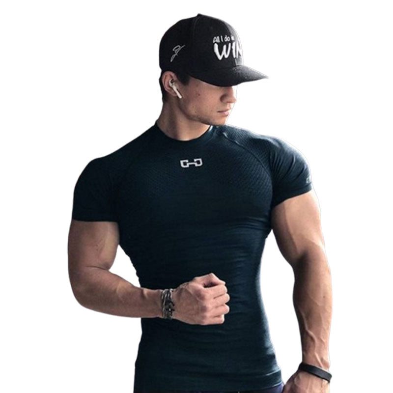 Gym Short Sleeve T Quick Dry Gym Clothes For Running