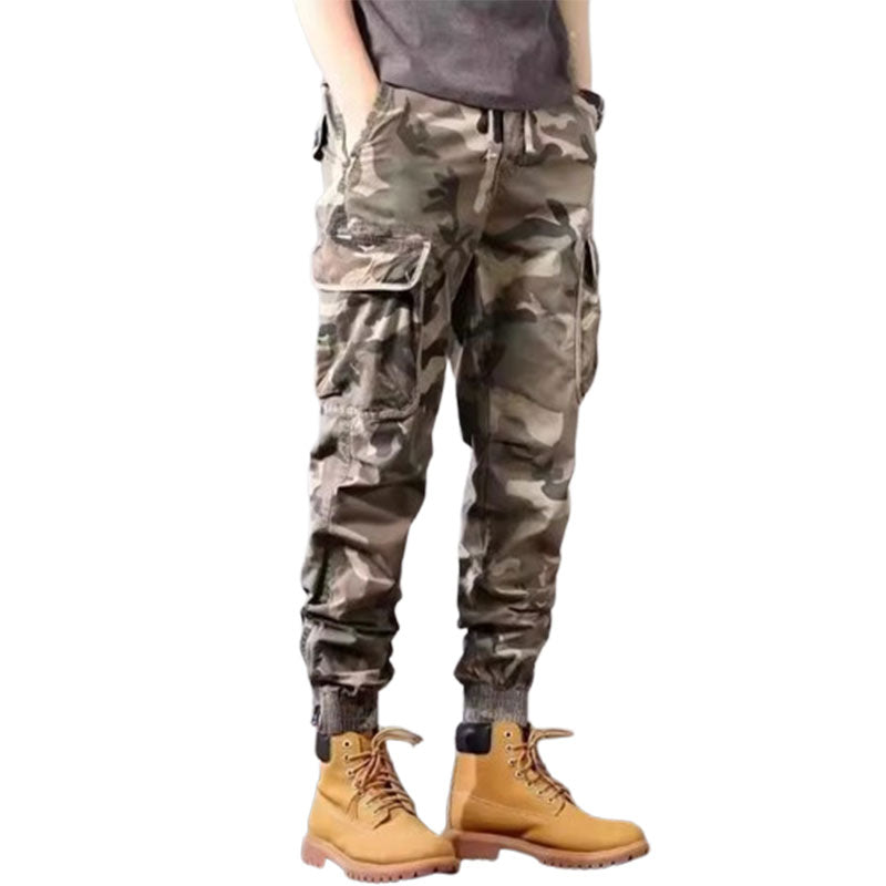 Camouflage Cargo Pants Men's Trousers With Pockets Fashion Casual Loose Tapered Pants
