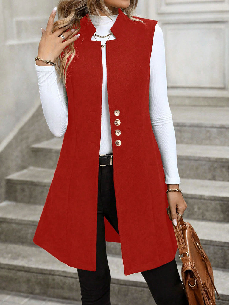 Women's Elegant Sleeveless Tailored Suit Vest - Coalboyz product image 6