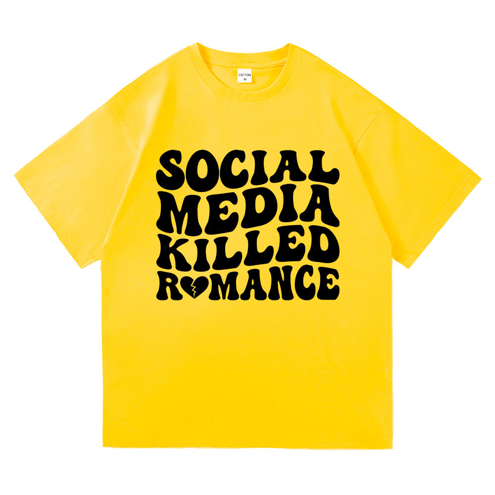 Fashionable Men's And Women's Short Sleeves