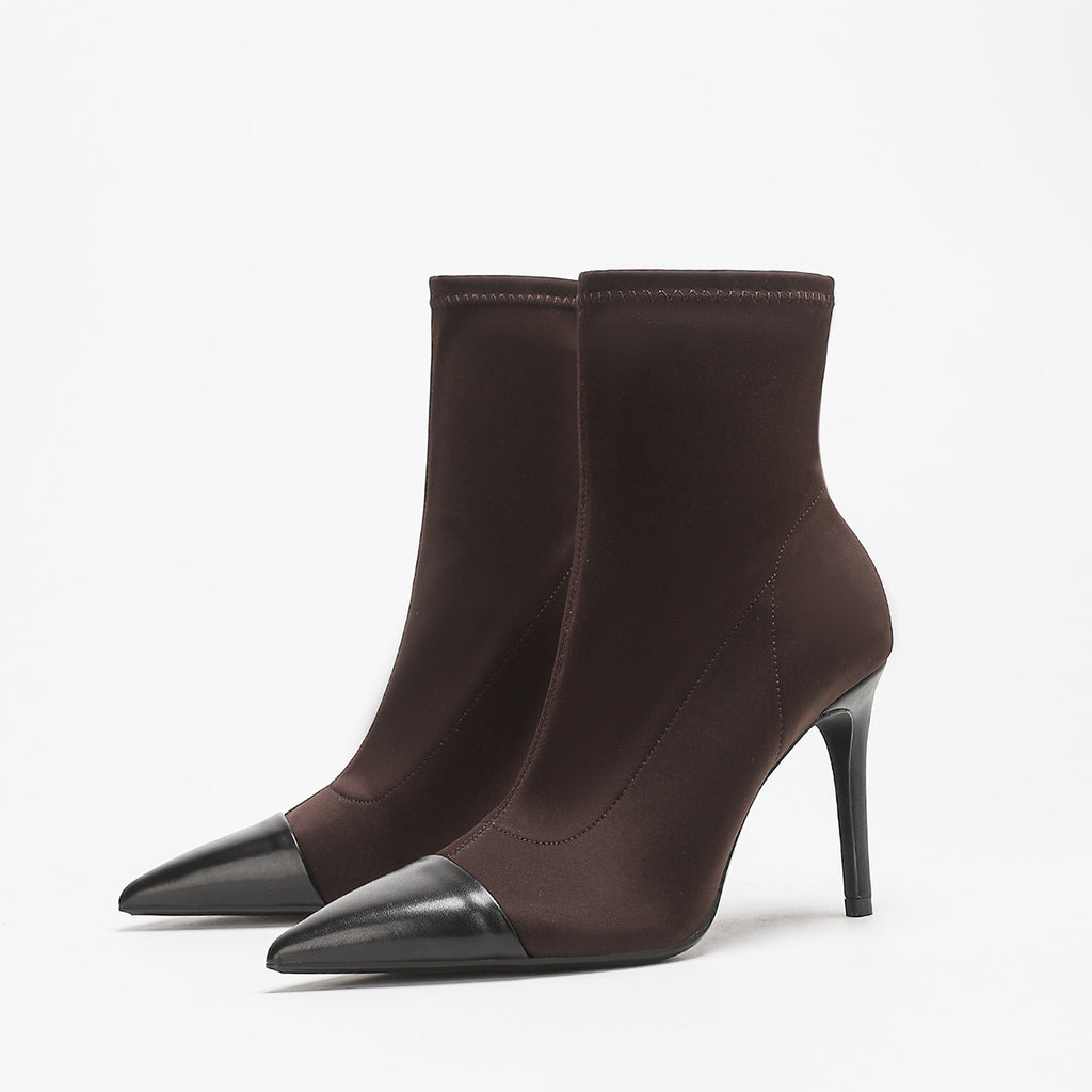 Women's Square-Toe Elastic-Panel Ankle Boots - Coalboyz product image 2