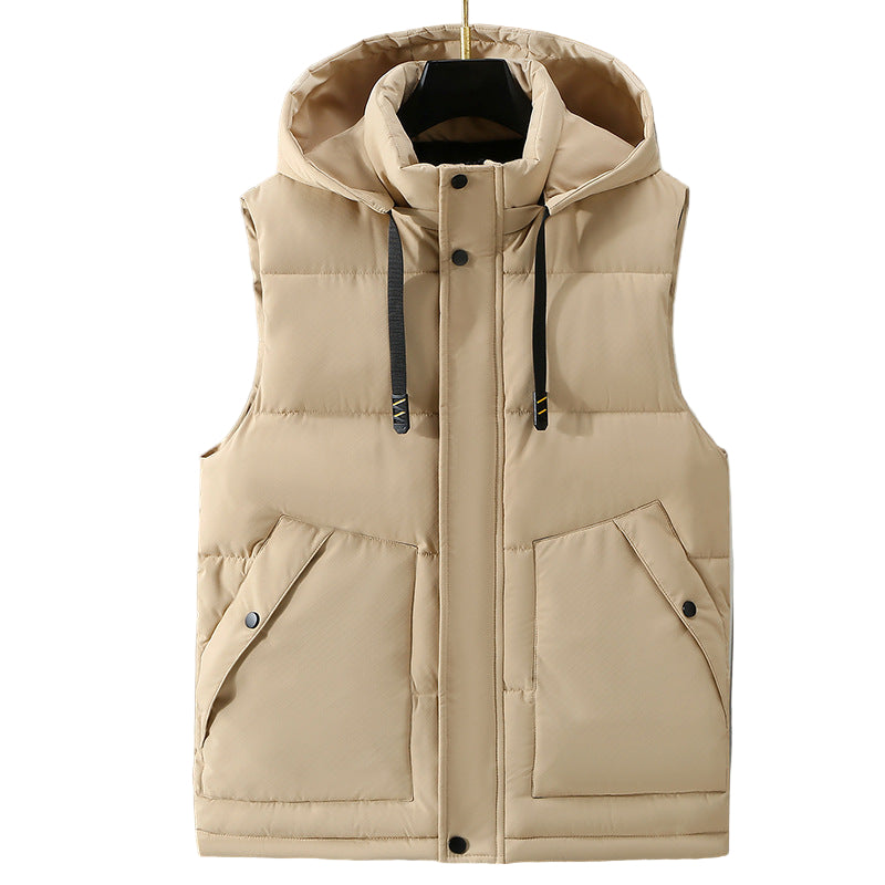 Winter Plus Size Men's Cotton Vest Stylish And Handsome Cold-proof