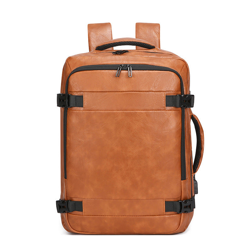 Multi-functional Scalable Computer Bag Solid Color