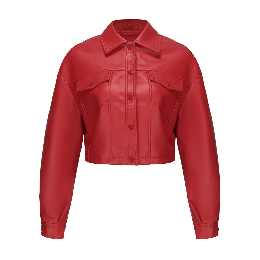 Women's Long-sleeved Single-breasted Short Jacket European And American