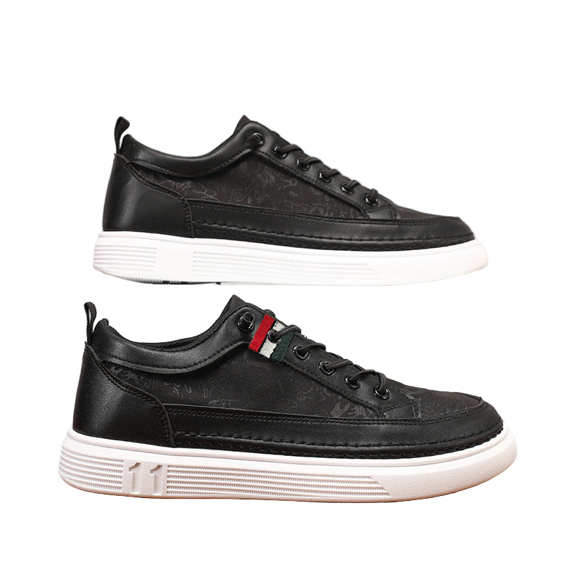 Casual Men's Sneakers High-end Versatile Canvas Sneakers Bandage Dress