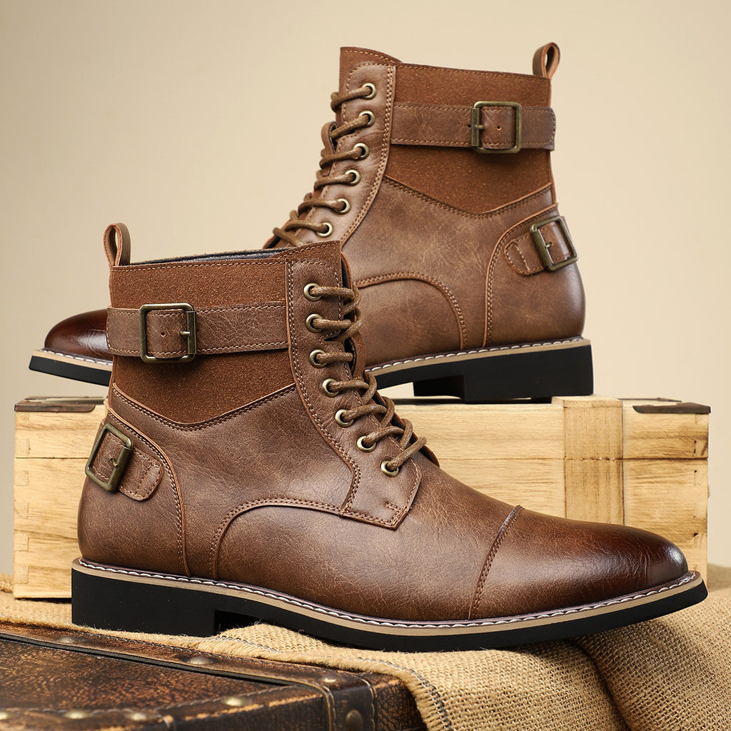 Men's Retro Pointed-Toe Slip-On Boots - Coalboyz product image 7