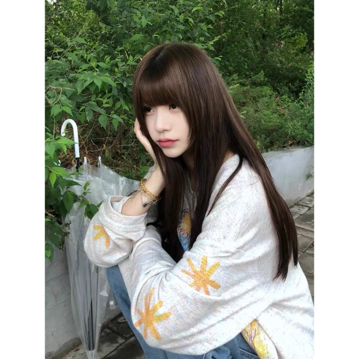 Women's Mesh Loose Long-sleeve T-shirt