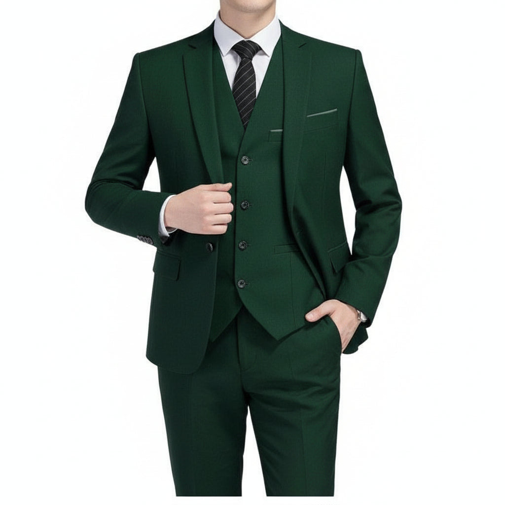 Business Casual Men's Three-piece Groom Suit