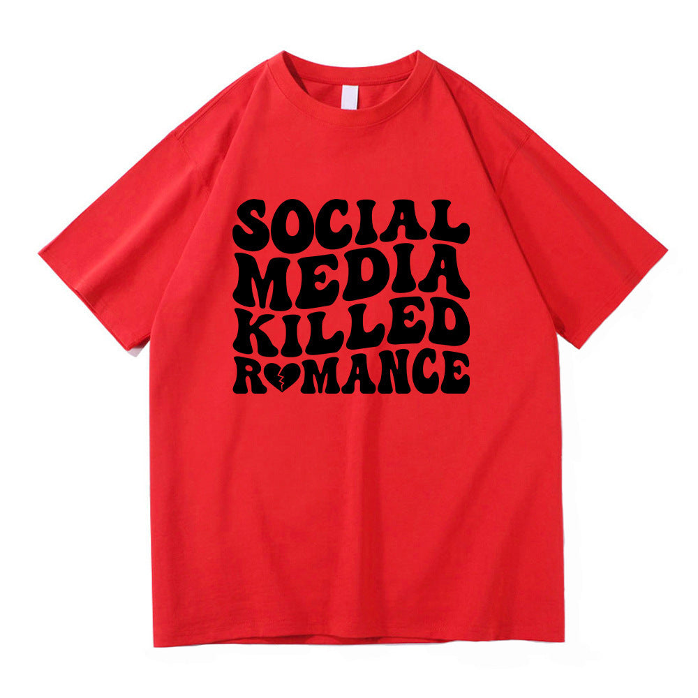 Fashionable Men's And Women's Short Sleeves