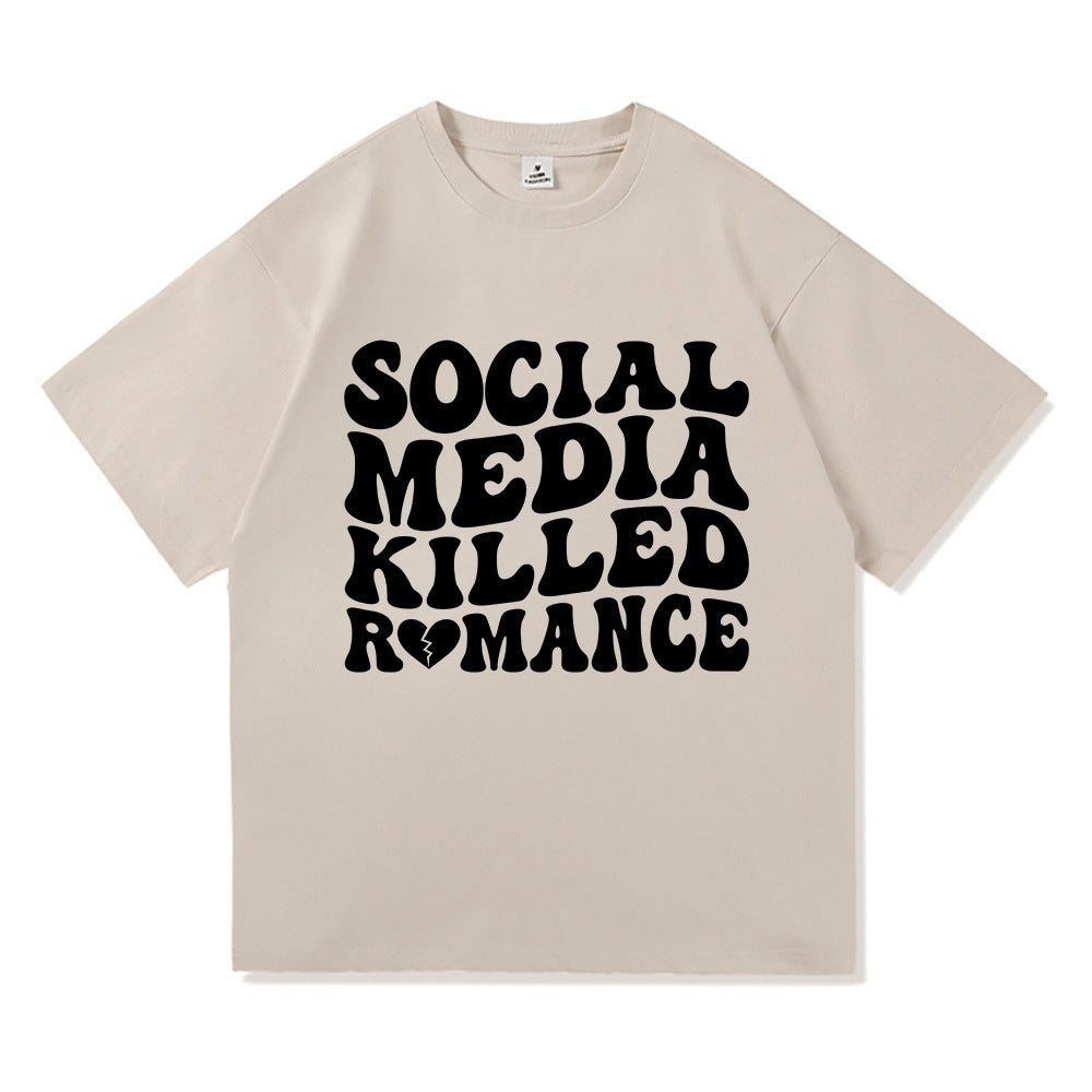 Fashionable Men's And Women's Short Sleeves